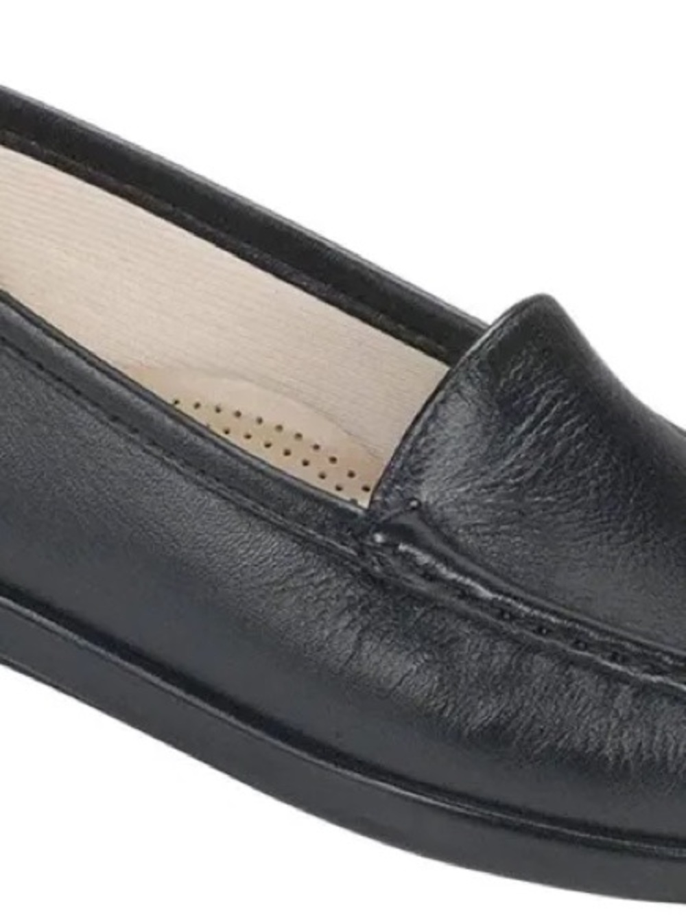 SAS Women's Black Simplify Leather Slip-On Loafer